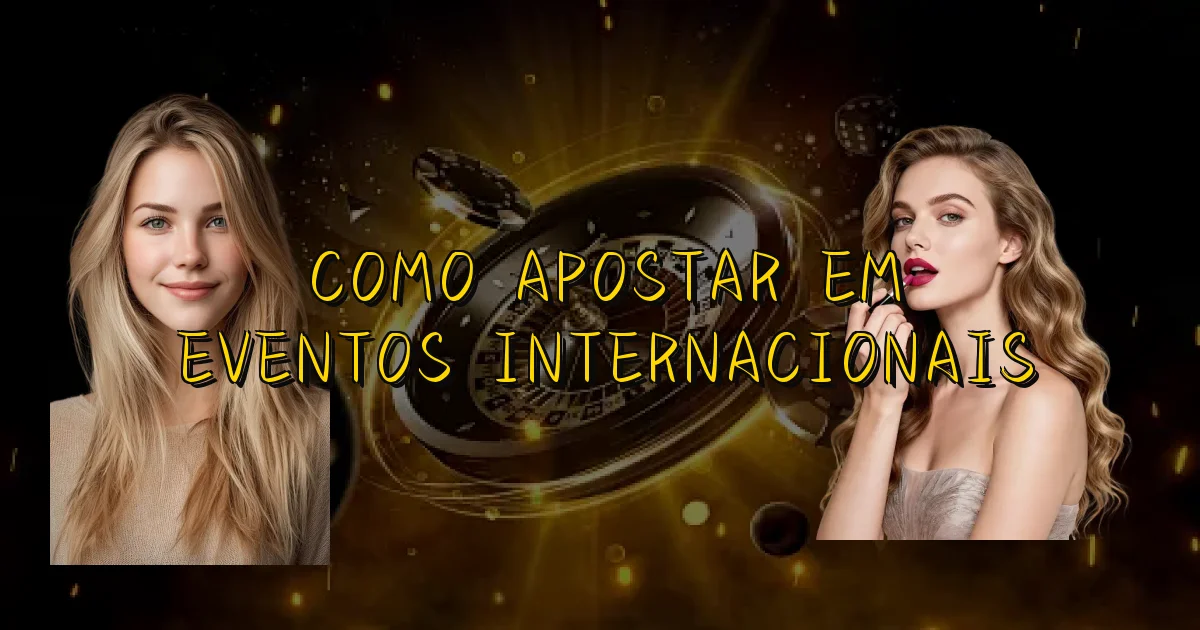 Como Apostar Em Eventos Internacionais Oficial